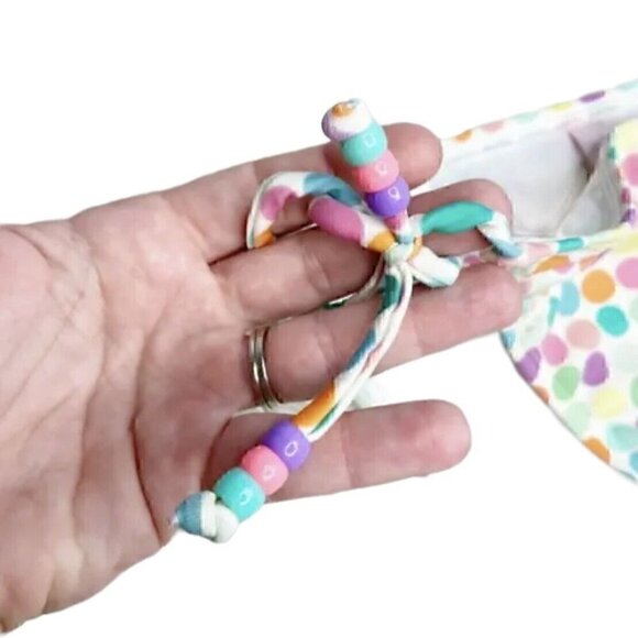 Victoria'a Secret Polka Dot Side Tie Bottoms Sz S - Picture 3 of 4